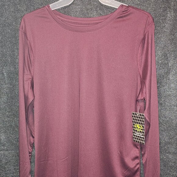 Marroon Long Sleeve Athletic Shirt - Picture 1 of 1